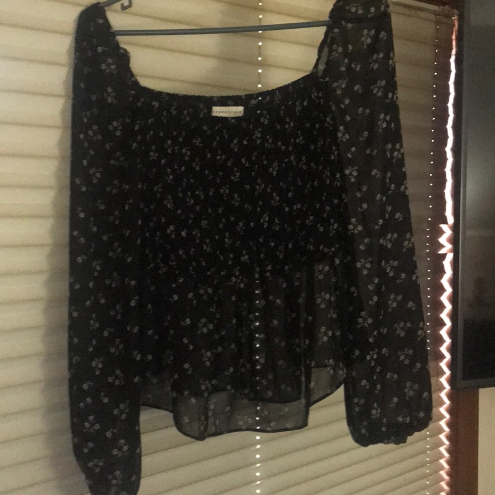 Flowy top.